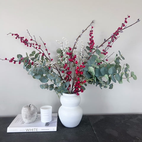 Traditional Christmas Faux Flowers