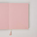 Block Printed Ruled Notebook (A5) - Marigold Glitz Blush - The Irish Country Home