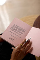 Block Printed Ruled Notebook (A5) - Marigold Glitz Blush - The Irish Country Home
