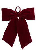 Red Velvet Bow 38cm - The Irish Country Home