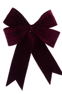 Large Burgundy Velvet Bow 48cm