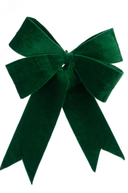 Large Green Velvet Bow 48cm