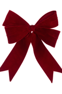 Large Red Velvet Bow 48cm