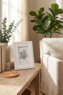 Ivory Beaded Photo Frame 4x6