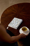 Block Printed Ruled Notebook (A5) - Songbird Blue Stone - The Irish Country Home