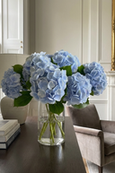 Faux Pale Blue Mophead Hydrangea Stem