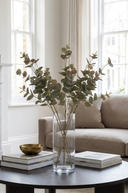 Faux Burgundy & Green Eucalyptus