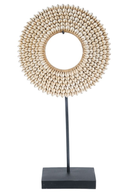 Beaded Shell Circle on a Stand