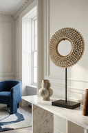 Beaded Shell Circle on a Stand