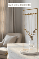 Gold & Marble Look Jewellery Stand 15x10x30cm - The Irish Country Home