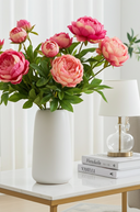 Faux Coral Pink Peony