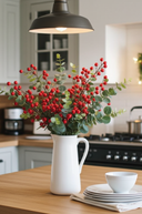 Faux Red Berry Branch