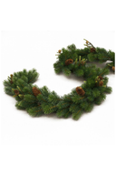 Mixed Fir Garland with Cones 180 cm