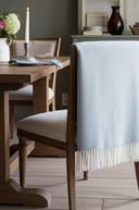 Supersoft Herringbone Lambswool Throw Ice Blue