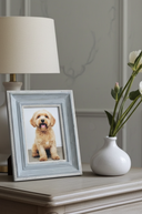 Wooden Photo Frame With Beading Soft Grey 7×5″