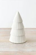 Shining White Festive Tree 17cm