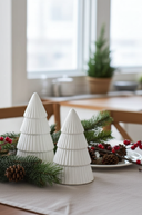 Shining White Festive Tree 17cm