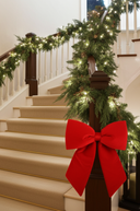 Red Velvet Christmas Bow With Clip 45cm