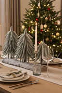 Frosted Festive Trees on a Stand