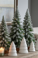 Glazed White Tree 12cm