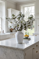 Faux White Cherry Blossom Bunch