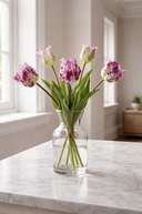 Faux Fresh Touch Parrot Tulip Bunch Purple