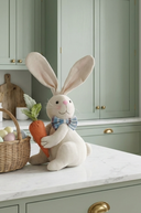 Fabric Bunny Rabbit Figure With Carrot