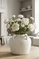 Faux White Ranunculus Spray - The Irish Country Home