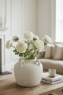 Faux White Ranunculus Spray - The Irish Country Home