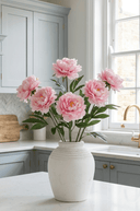 Faux Pink Peony Stem - The Irish Country Home