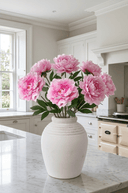Faux Pink Peony Stem - The Irish Country Home