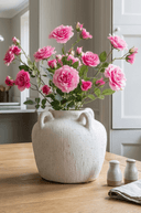 Faux Pink Rose Spray - The Irish Country Home