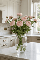 Faux Pale Pink Ranunculus spray - The Irish Country Home