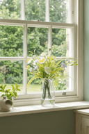 Faux Wildflowers in a Milk Bottle - The Irish Country Home