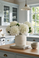 Faux White Hydrangea 32cm