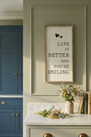 Life is better when your smiling Frame, 40cm - The Irish Country Home