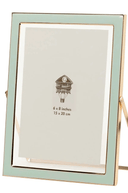Sage & Gold Enamel Photo Frame 6 x 8 inch - The Irish Country Home