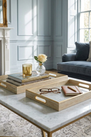 Set of 2 Crystal PU Trays
