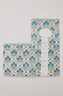 Blue Floral Block Print Tissue Box Cover - The Irish Country Home