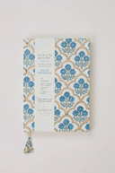 Block Printed Ruled Notebook (A5) - Trellis Indigo - The Irish Country Home