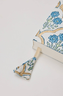 Block Printed Ruled Notebook (A5) - Trellis Indigo - The Irish Country Home