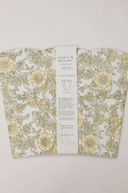 Block Printed Waste Paper Basket - Wild Rose Buttercream - The Irish Country Home
