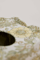 Block Printed Tissue Box - Wild Rose Buttercream - The Irish Country Home