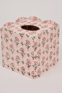 Block Printed Tissue Box - Ditsy Floral Blush - The Irish Country Home