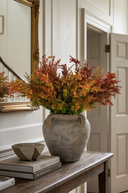 Faux Orange and Green Mini Ruscus Bush