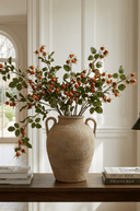 Faux Rosehip And Faux Silk Foliage Spray - The Irish Country Home