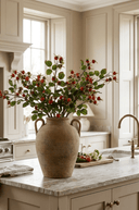 Faux Rosehip And Faux Silk Foliage Spray - The Irish Country Home