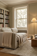 Supersoft Herringbone Lambswool Throw Soft Beige