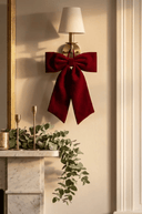 Red Velvet Bow 38cm - The Irish Country Home