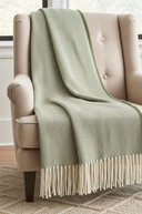 Supersoft Lambswool Throw Landscape Green